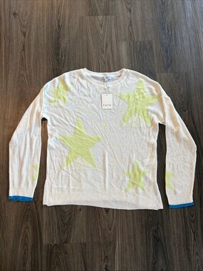 Fate Stars Top - Neon Yellow and Blue